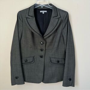 Classiques Entier 100% Soft Wool Women's Black Career Corpcore Blazer SZ 12